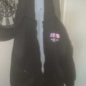 Large Jeep Girl Purple and Black Zip-up Jacket